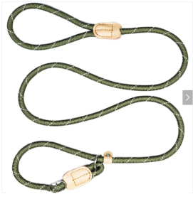 Dog Leash Durable Slip Training Lead Heavy Duty 6 FT Comfortable Strong Reflective Rope Slip Leash for Small Dogs Green