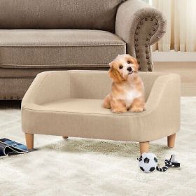 beige Pet Sofa Dog Sofa Cat sofa