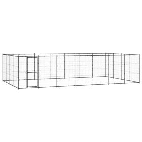 Outdoor Dog Kennel Steel 364.7 ftÂ¬â‰¤