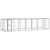 Outdoor Dog Kennel Steel with Roof 182.3 ftÂ¬â‰¤