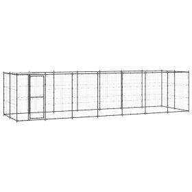 Outdoor Dog Kennel Steel with Roof 182.3 ftÂ¬â‰¤