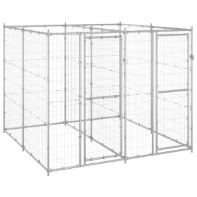 Outdoor Dog Kennel Galvanized Steel 52.1 ftÂ¬â‰¤