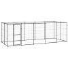 Outdoor Dog Kennel Steel with Roof 130.2 ftÂ¬â‰¤