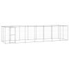 Outdoor Dog Kennel Galvanized Steel with Roof 182.3 ftÂ¬â‰¤