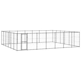 Outdoor Dog Kennel Steel 547 ftÂ¬â‰¤