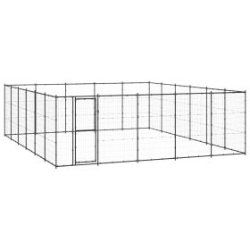 Outdoor Dog Kennel Steel 390.7 ftÂ¬â‰¤