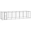 Outdoor Dog Kennel Steel 182.3 ftÂ¬â‰¤