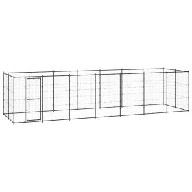 Outdoor Dog Kennel Steel 182.3 ftÂ¬â‰¤