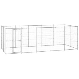 Outdoor Dog Kennel Galvanized Steel 130.2 ftÂ¬â‰¤