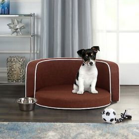 Brown Round Pet Sofa Dog sofa Dog bed Cat Bed Cat Sofa