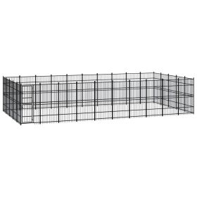 Outdoor Dog Kennel Steel 496 ftÂ¬â‰¤