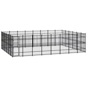 Outdoor Dog Kennel Steel 476.2 ftÂ¬â‰¤