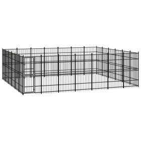 Outdoor Dog Kennel Steel 416.7 ftÂ¬â‰¤