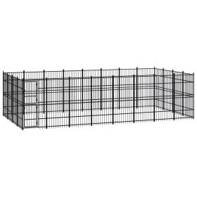 Outdoor Dog Kennel Steel 317.4 ftÂ¬â‰¤