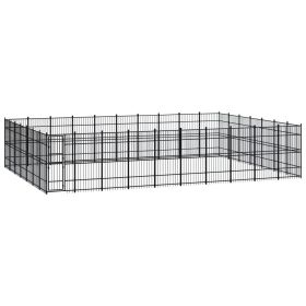 Outdoor Dog Kennel Steel 694.4 ftÂ¬â‰¤