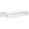 Dog Kennel Black 286.5 ftÂ¬â‰¤ Steel