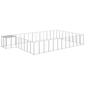 Dog Kennel Silver 325.6 ftÂ¬â‰¤ Steel