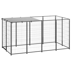 Dog Kennel Black 26 ftÂ¬â‰¤ Steel