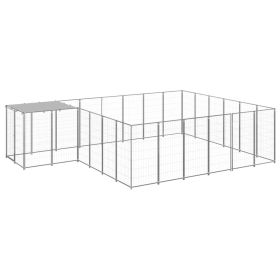 Dog Kennel Silver 130.2 ftÂ¬â‰¤ Steel