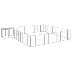 Dog Kennel Silver 338.6 ftÂ¬â‰¤ Steel