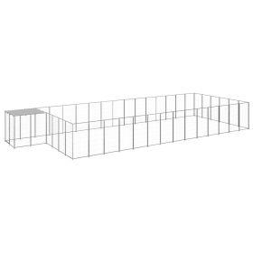 Dog Kennel Silver 286.5 ftÂ¬â‰¤ Steel