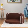 Brown Round Pet Sofa Dog sofa Dog bed Cat Bed Cat Sofa