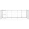 Outdoor Dog Kennel Galvanized Steel 130.2 ftÂ¬â‰¤