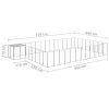 Dog Kennel Silver 325.6 ftÂ¬â‰¤ Steel