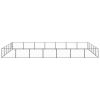 Dog Kennel Black 376.7 ftÂ¬â‰¤ Steel