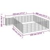 34-Panel Dog Playpen Black 19.7"x39.4" Powder-coated Steel