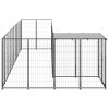 Dog Kennel Black 78.1 ftÂ¬â‰¤ Steel