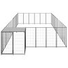 Dog Kennel Black 286.5 ftÂ¬â‰¤ Steel