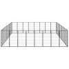 36-Panel Dog Playpen Black 19.7"x39.4" Powder-coated Steel