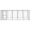 Outdoor Dog Kennel Steel with Roof 130.2 ftÂ¬â‰¤