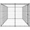 Outdoor Dog Kennel Steel with Roof 130.2 ftÂ¬â‰¤