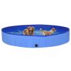 Foldable Dog Swimming Pool Blue 118.1"x15.7" PVC