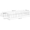 Dog Kennel Silver 286.5 ftÂ¬â‰¤ Steel