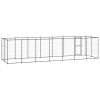 Outdoor Dog Kennel Steel 182.3 ftÂ¬â‰¤