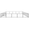 Dog Kennel Black 484.4 ftÂ¬â‰¤ Steel