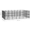 Outdoor Dog Kennel Steel 277.7 ftÂ¬â‰¤