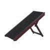 Adjustable Pet Ramp; Folding Portable Wooden Dog Cat Ramp; Non-Slip Paw Traction Mat Dog Step for Car; SUV; Bed; Couch; Adjustable Height from 10" to