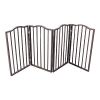 Pet Gate â€šÃ„Ã¬ Dog for Doorways, Stairs or House Freestanding, Folding, brown,Arc