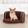 Brown Round Pet Sofa Dog sofa Dog bed Cat Bed Cat Sofa