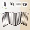 Pet Gate â€šÃ„Ã¬ Dog for Doorways, Stairs or House Freestanding, Folding, brown,Arc