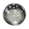 Stainless Steel Pet Bowl with Anti Skid Rubber Base and Dog Design, Gray Pink