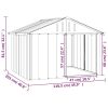 Dog House Anthracite 45.9"x40.6"x32.1" Galvanized Steel