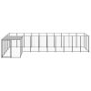 Dog Kennel Black 78.1 ftÂ¬â‰¤ Steel