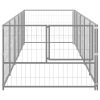 Dog Kennel Silver 53.8 ftÂ¬â‰¤ Steel