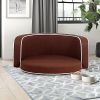 Brown Round Pet Sofa Dog sofa Dog bed Cat Bed Cat Sofa