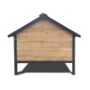 Outdoor Large Wooden Cabin House Style Wooden Dog Kennel with Porch